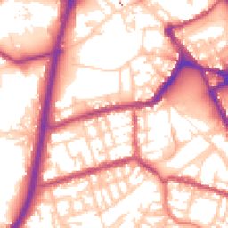 Daytime road noise heatmap for OL11 1HE