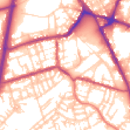 Daytime road noise heatmap for OL11 1HG