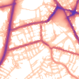 Daytime road noise heatmap for OL11 1HL