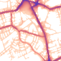 Daytime road noise heatmap for OL11 1JQ