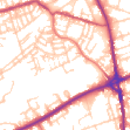 Daytime road noise heatmap for OL11 1NH