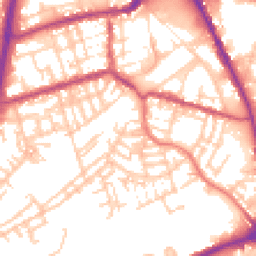Daytime road noise heatmap for OL11 1PX