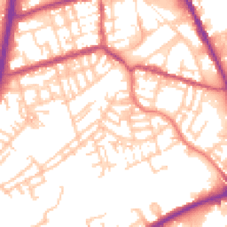 Daytime road noise heatmap for OL11 1QB