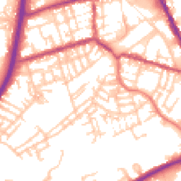 Daytime road noise heatmap for OL11 1QG