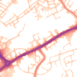 Daytime road noise heatmap for OL11 1TL