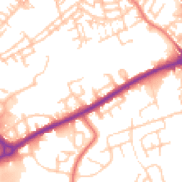 Daytime road noise heatmap for OL11 1TS
