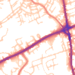 Daytime road noise heatmap for OL11 1TW