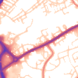 Daytime road noise heatmap for OL11 1TX