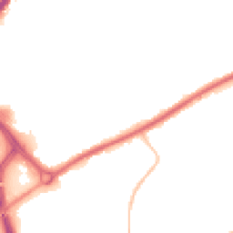 Night-time road noise heatmap for OL11 1TX