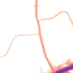 Night-time road noise heatmap for OL11 2AD