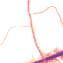 Night-time road noise heatmap for OL11 2EL