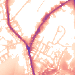 Daytime road noise heatmap for OL11 2PJ
