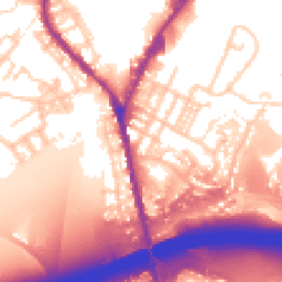 Daytime road noise heatmap for OL11 2TA