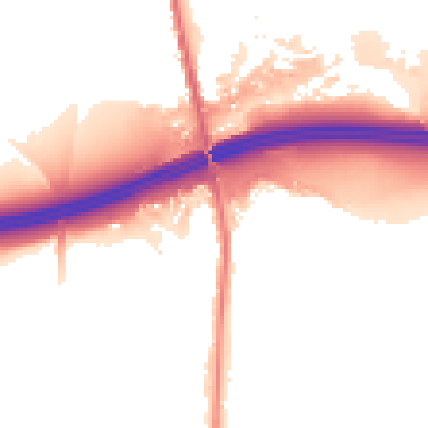 Night-time road noise heatmap for OL11 2XJ