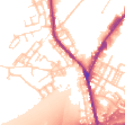 Daytime road noise heatmap for OL11 3BW
