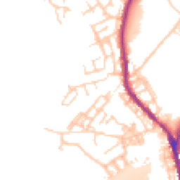 Daytime road noise heatmap for OL11 3DB