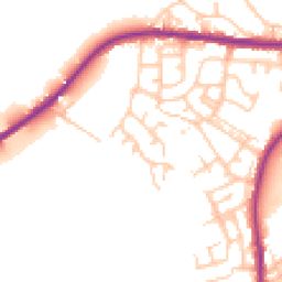 Daytime road noise heatmap for OL11 3LS