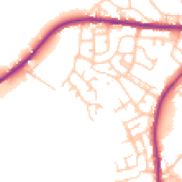 Daytime road noise heatmap for OL11 3PA