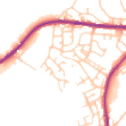 Daytime road noise heatmap for OL11 3PD