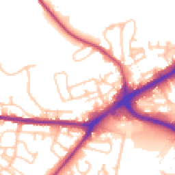Daytime road noise heatmap for OL11 4AP