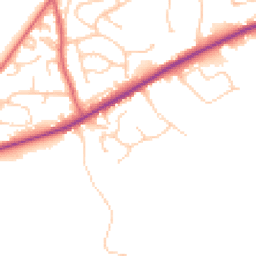 Daytime road noise heatmap for OL11 4BH