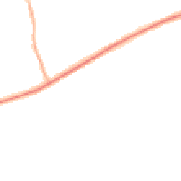 Night-time road noise heatmap for OL11 4BJ
