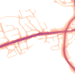 Daytime road noise heatmap for OL11 4BS