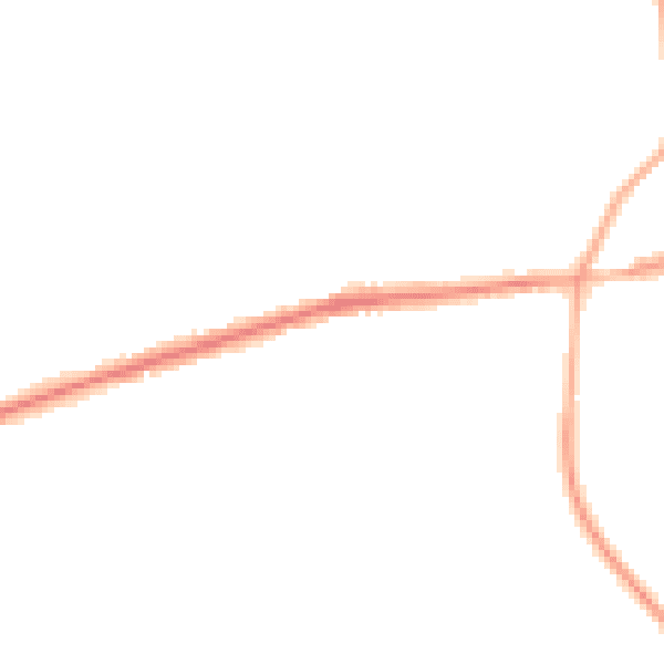 Night-time road noise heatmap for OL11 4BS