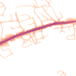 Daytime road noise heatmap for OL11 4DR