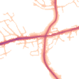 Daytime road noise heatmap for OL11 4DU