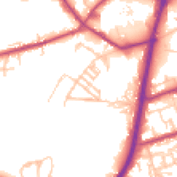 Daytime road noise heatmap for OL11 4HQ