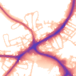 Daytime road noise heatmap for OL11 4HU