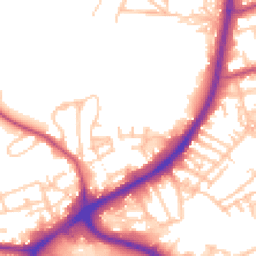 Daytime road noise heatmap for OL11 4LT