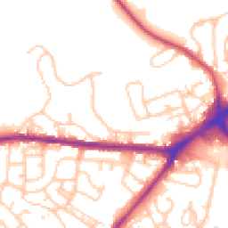 Daytime road noise heatmap for OL11 4NY