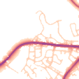 Daytime road noise heatmap for OL11 4NZ
