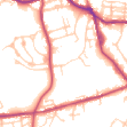 Daytime road noise heatmap for OL11 5DE
