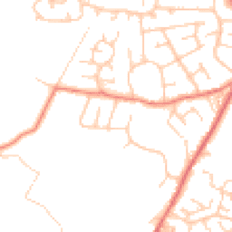 Daytime road noise heatmap for OL11 5QN