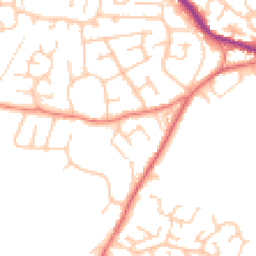 Daytime road noise heatmap for OL11 5SH