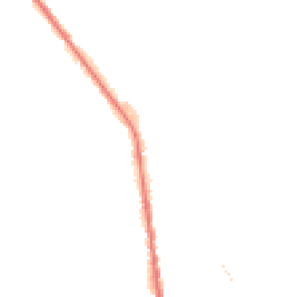Night-time road noise heatmap for OL12 0AD