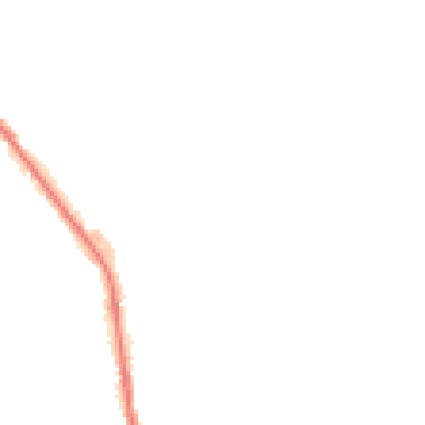 Night-time road noise heatmap for OL12 0AW