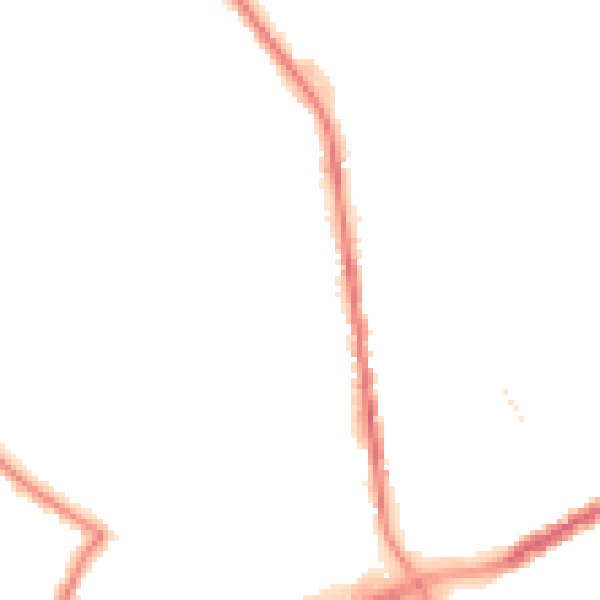 Night-time road noise heatmap for OL12 0RW