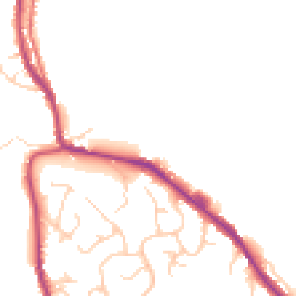 Daytime road noise heatmap for OL12 0TQ