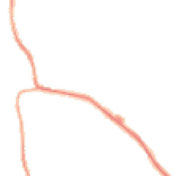 Night-time road noise heatmap for OL12 0TQ