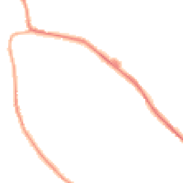Night-time road noise heatmap for OL12 6DF