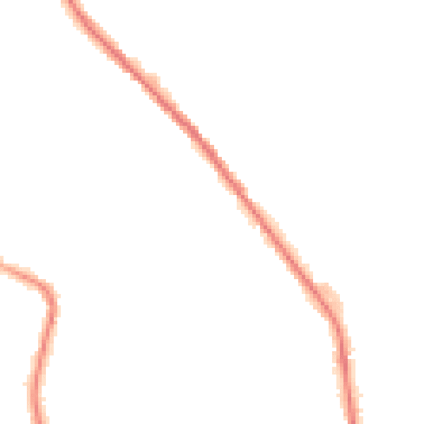 Night-time road noise heatmap for OL12 6EY