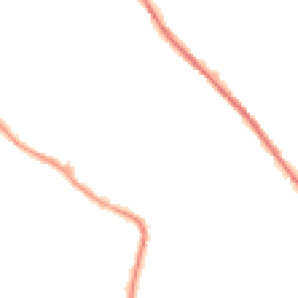 Night-time road noise heatmap for OL12 6NR