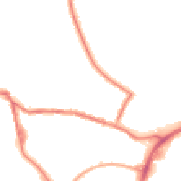 Night-time road noise heatmap for OL12 6PR