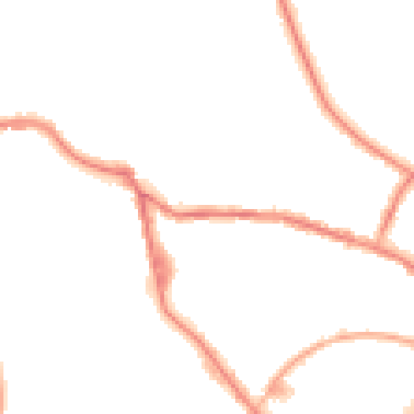 Night-time road noise heatmap for OL12 6RR