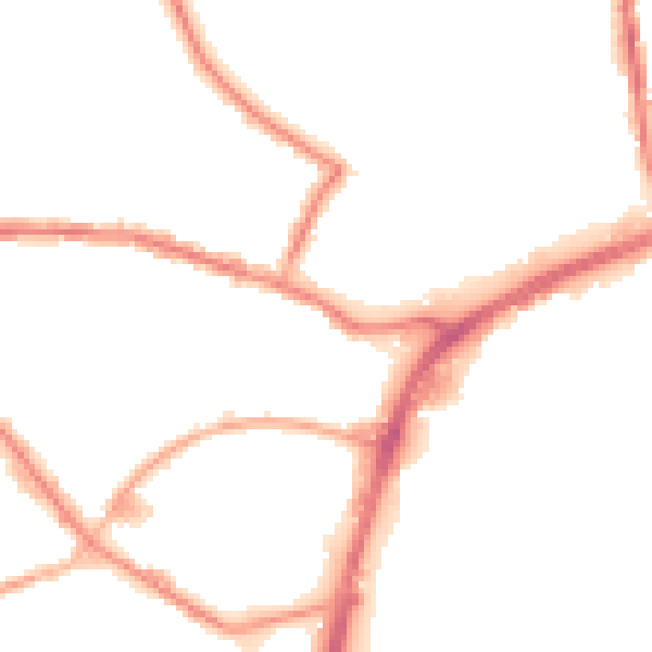 Night-time road noise heatmap for OL12 6TQ