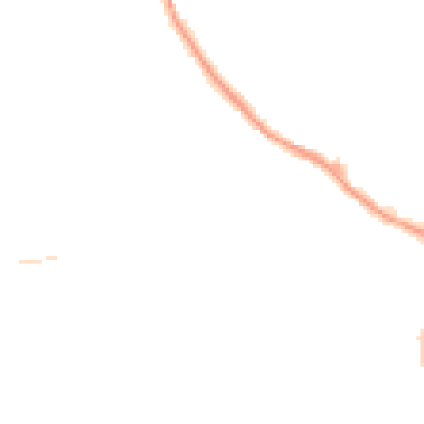 Night-time road noise heatmap for OL12 6XZ